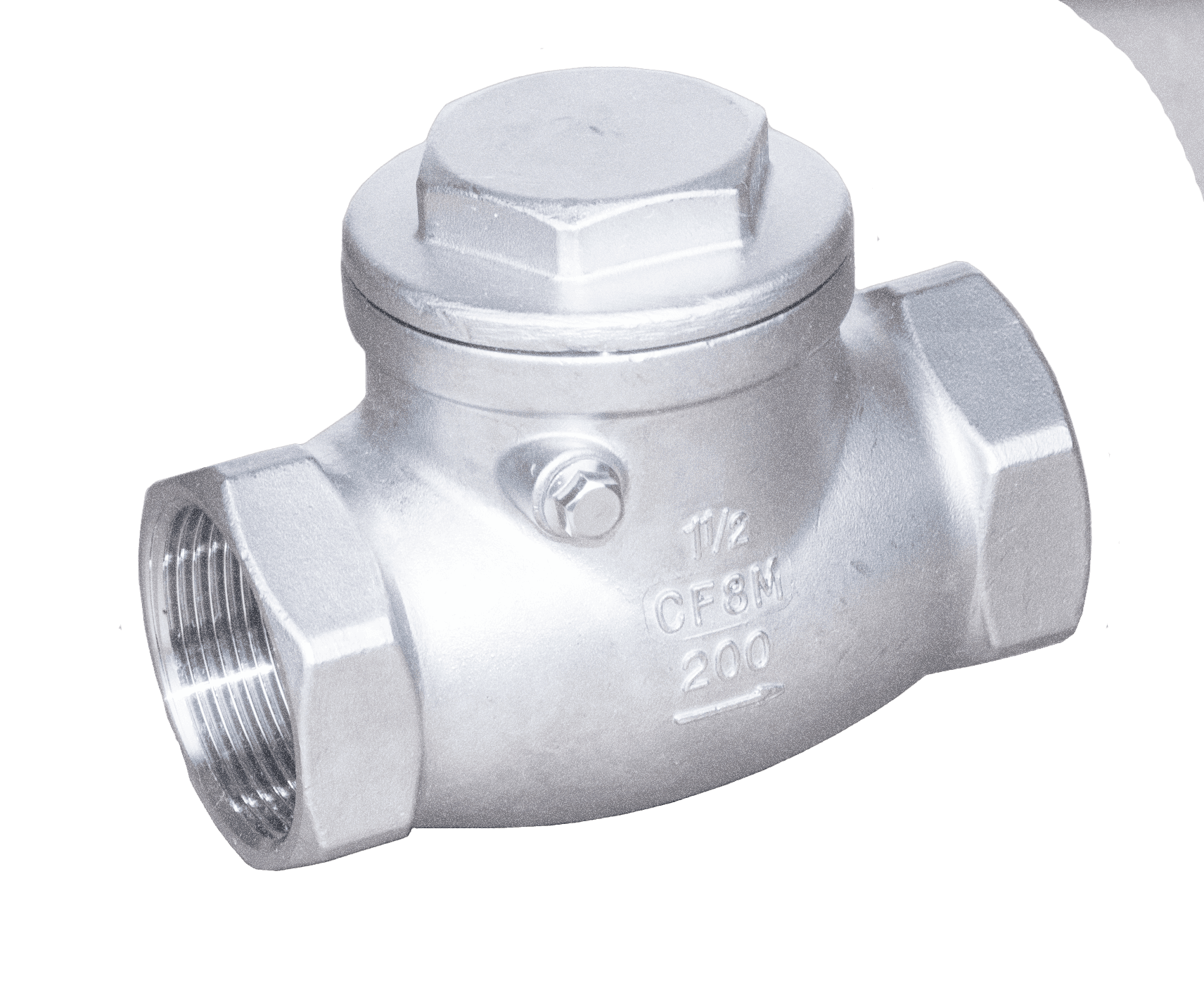 Stainless Steel Threaded Swing Check Valve - Image 3